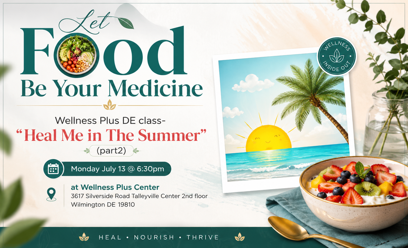Wellness Plus class " Heal Me in The Summer " (Part 2) banner